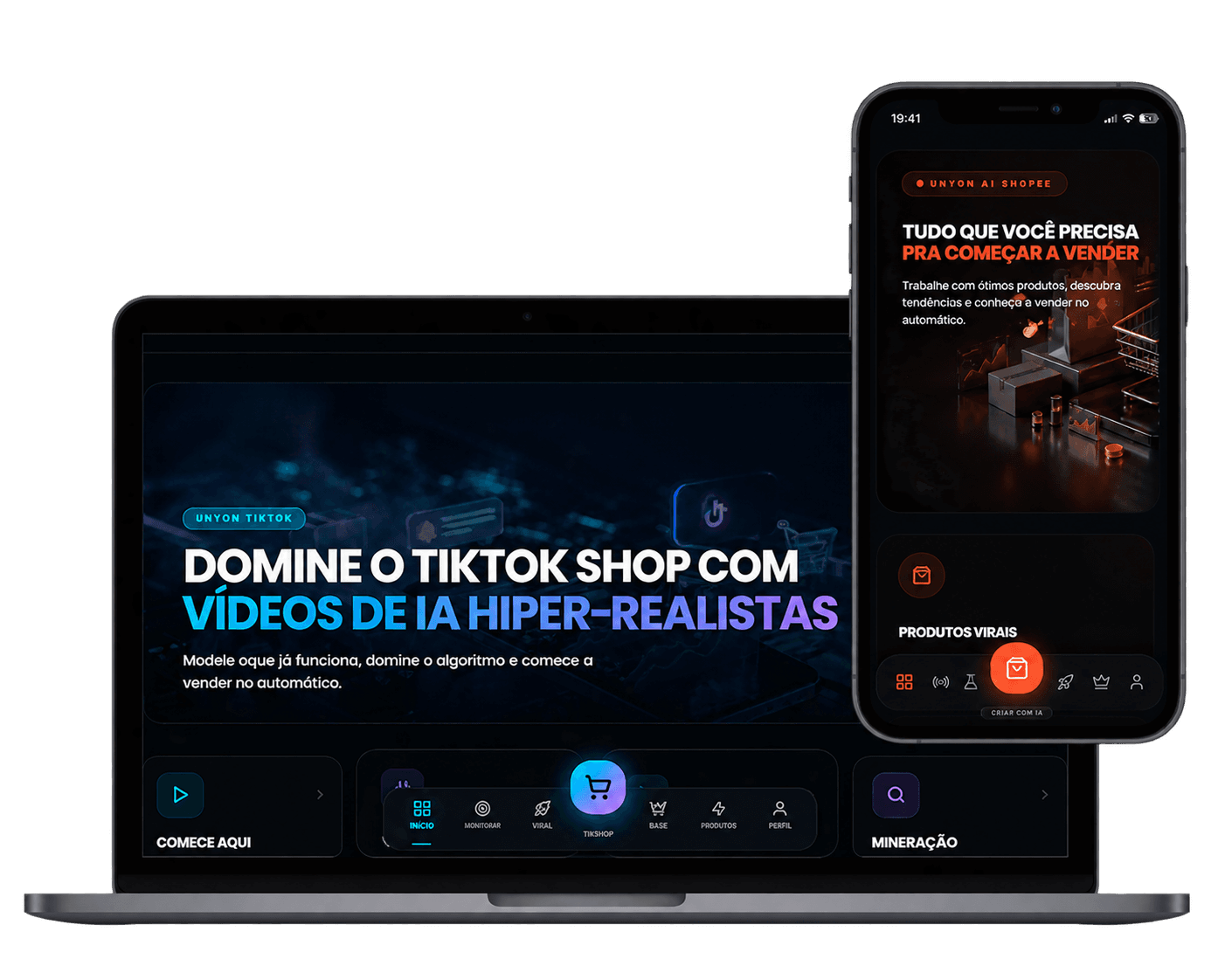 UNYON AI em múltiplos dispositivos